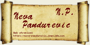 Neva Pandurević vizit kartica